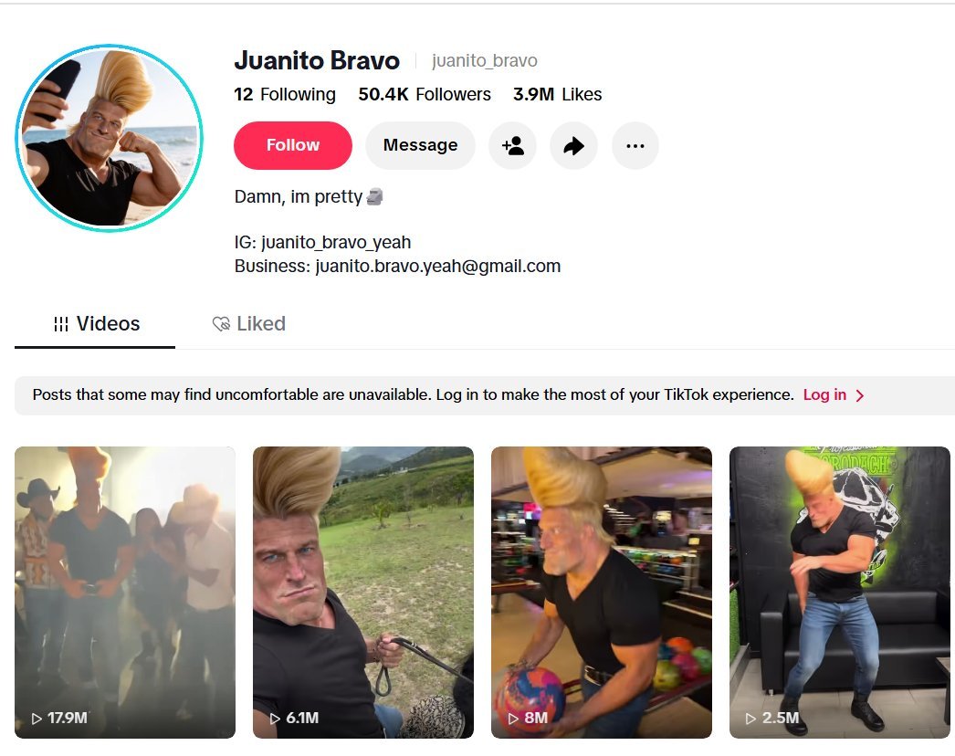 Chilldev69's tweet photo. I JUST ONBOARDED THE MOST VIRAL AI INFLUENCER

Jaunito Bravo has MILLIONS of views and is blowing up rn on TT and IG

I reached out to him via his email and helped him setup a wallet (proof in image 2)

this is bigger than jean phil

https://t.co/akfZjrCR2K https://t.co/PSDaAaBMtB