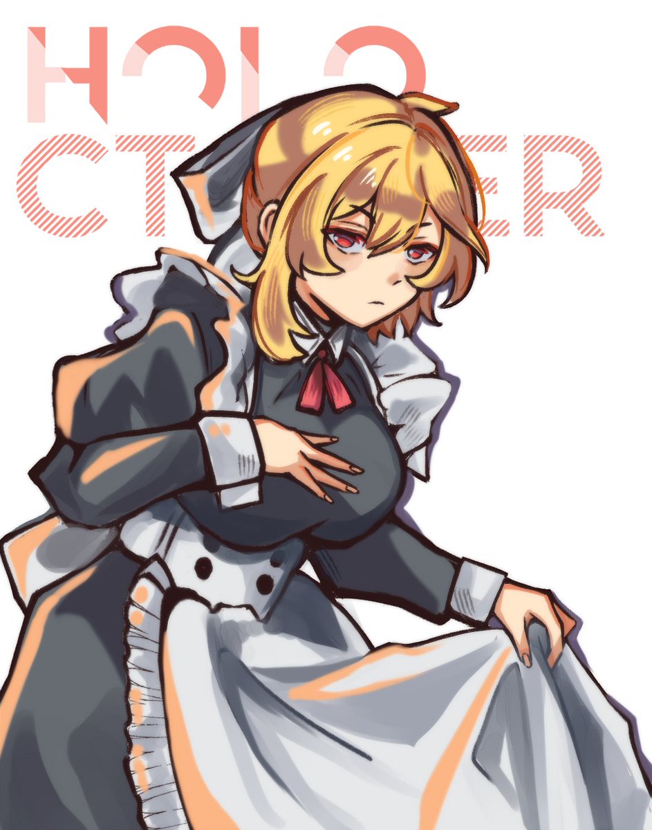 HiromiYomu's tweet photo. day 9 - maid
#holoctober 
#inKaela https://t.co/SQaLhEpDEp