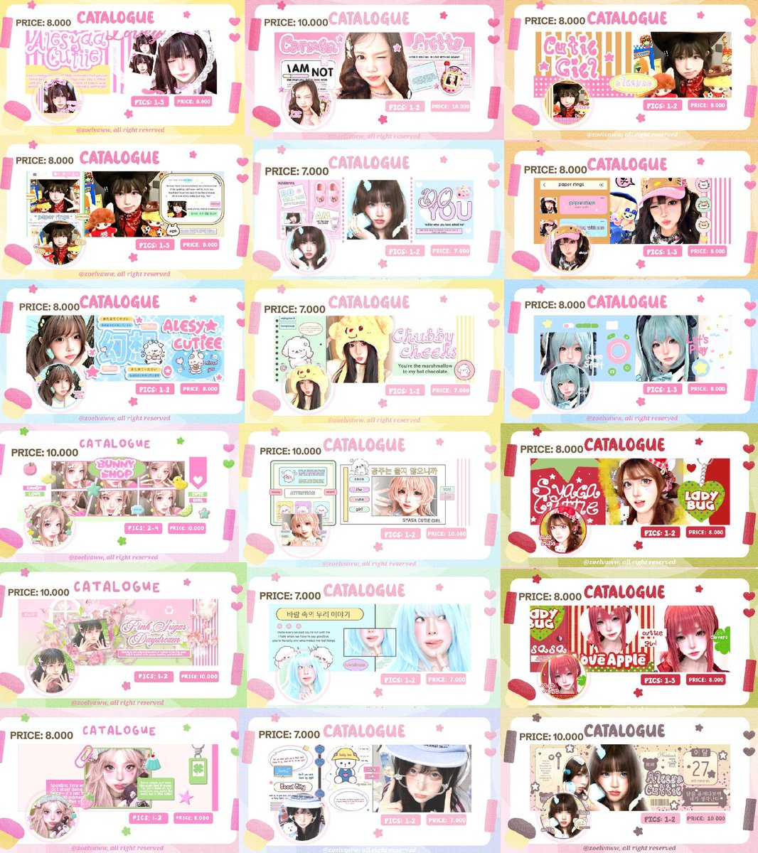 zoelvaww's tweet photo. help rt, thanks! 🩷

special 10.10 disc 25% all katalog no minbel!!
haiii! aku open request 250+ layout cute, dark start 3k-12k! katalog lengkap di reply 🍥🧁

https://t.co/fTFpVlkNWC (cute 1)
https://t.co/lNZ54tGpdj (cute 2)

NOTE: harga di pict masih harga asli #zonauang https://t.co/UbjPLZrv8f