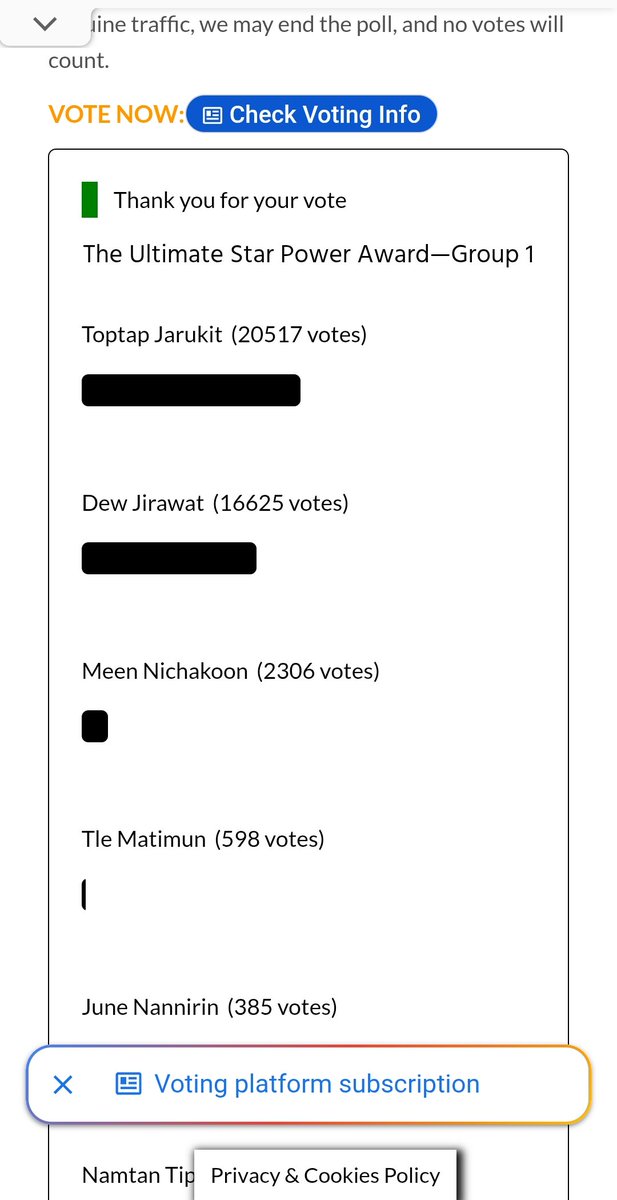 Anilalampai's tweet photo. ฮัลโหลลลล ตื่นกันยังคะ เช้านี้มาโหวตกันต่อนะคะ

เช้านี้คะแนนห่างกันที่ 3,892 จากเมื่อวานช่วงเย็น 4,128 ตามมาในอัตราความเร็ว 1:2 ทุกๆ 1 นาที โดยประมาณ หากรักษาอัตราเท่านี้ จะโดนตามทันในอีก 64 ชม. 52 น. ค่ะทูกค้นนนนน

มาโหวตกันน้าาาาา https://t.co/RK6ZwxjKBh