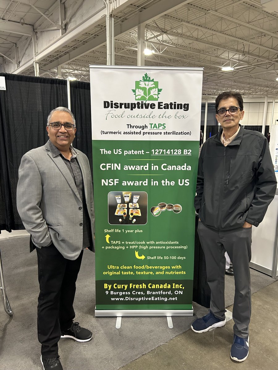 DisruptivEating's tweet photo. What a week! Back to back trade shows. After attending Meat &amp; Poultry Ontario tradeshow on Oct 2nd &amp; 3rd, we were at Food Forward 2026 yesterday. Happy to meet so many stakeholders pursuing a healthy and sustainable food system. #DisruptiveEating #CFIN @FoodFw https://t.co/Nq300ahRnS