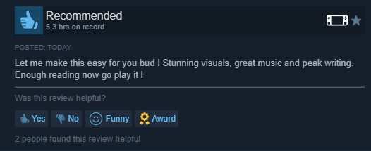 _ThirdShift's tweet photo. 👇Can't argue with that review!👇 https://t.co/9VEAQbMW5w