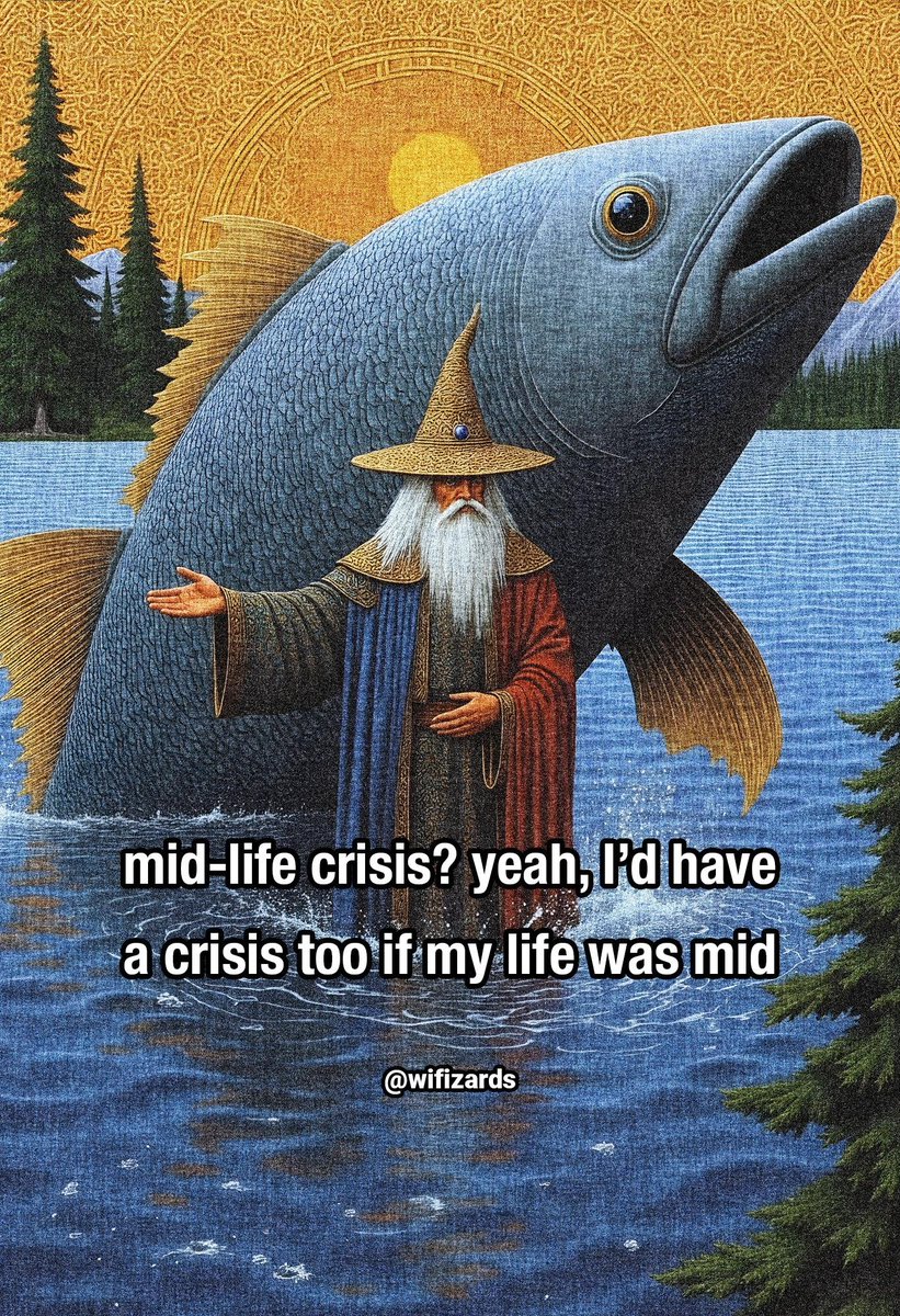 wifizards's tweet photo. Mid life https://t.co/8vPZtkM2IB
