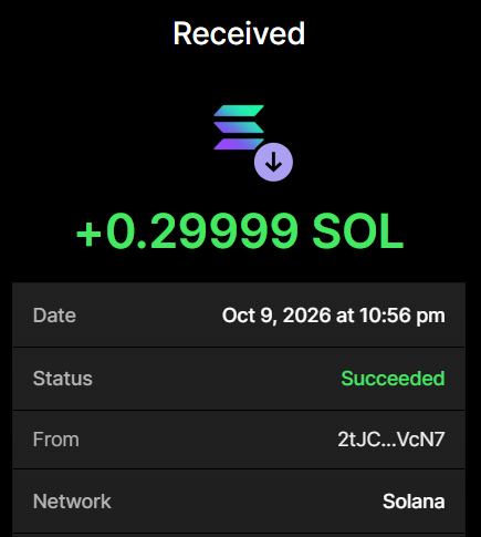 SigmaBullSol's tweet photo. 60M $SIGMABULL Successfully purchased ✅

Buy now before the presale ends

Send SOL To Presales Wallet:
EB6HcbQXufnxCeRxfJkngw4pNnbc5Ymwh5usGVmrngAH
 
Txn: https://t.co/CLcYuPHMnK

Min buy: 0.2 SOL Max: 10 SOL

0.2 SOL → 40,000,000 $SIGMABULL
0.5 SOL → 100,000,000 $SIGMABULL
1 SOL → 210,000,000 $SIGMABULL

Retweet pinned post & Drop SOL Address for 500,000 SIGMABULL #Airdrop