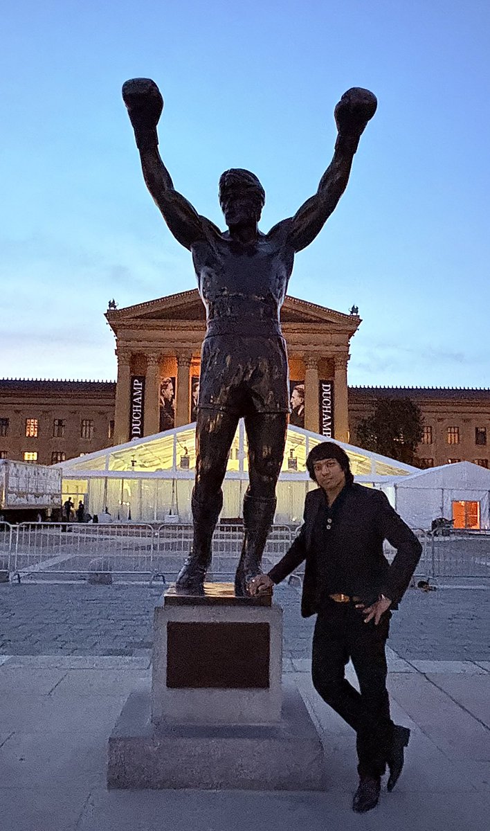 parthaskar's tweet photo. Something poignant about being in Philadelphia 

And the Rocky statue 

Life has dealt a fair few hard knocks 
And here I am 

At the 1st #T1D specific conference @BreakthroughT1D 

As a faculty

“But it ain’t about how hard ya hit. 
It’s about how hard you can get hit and keep moving forward”

And I am trying- with the love & kindness of many- to move forward 💙