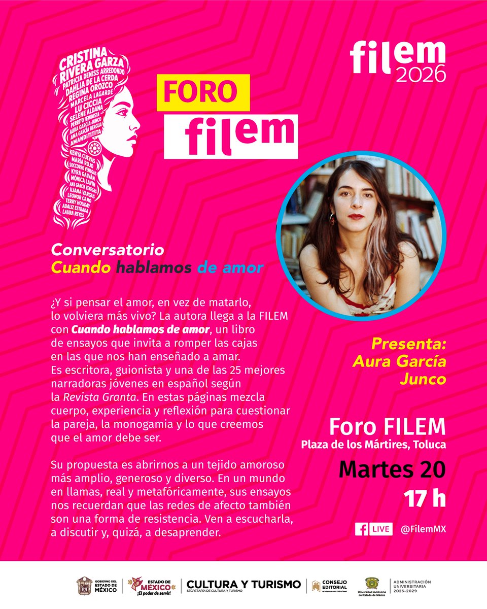 Filem_Mx's tweet photo. ✨ La literatura contemporánea escrita por mujeres está transformando la forma en que pensamos, leemos y habitamos el mundo. Te invitamos a no perderte estas dos actividades para entender el impacto de estas voces en las letras contemporaneas 💜📚 https://t.co/SV5BZ3Twja