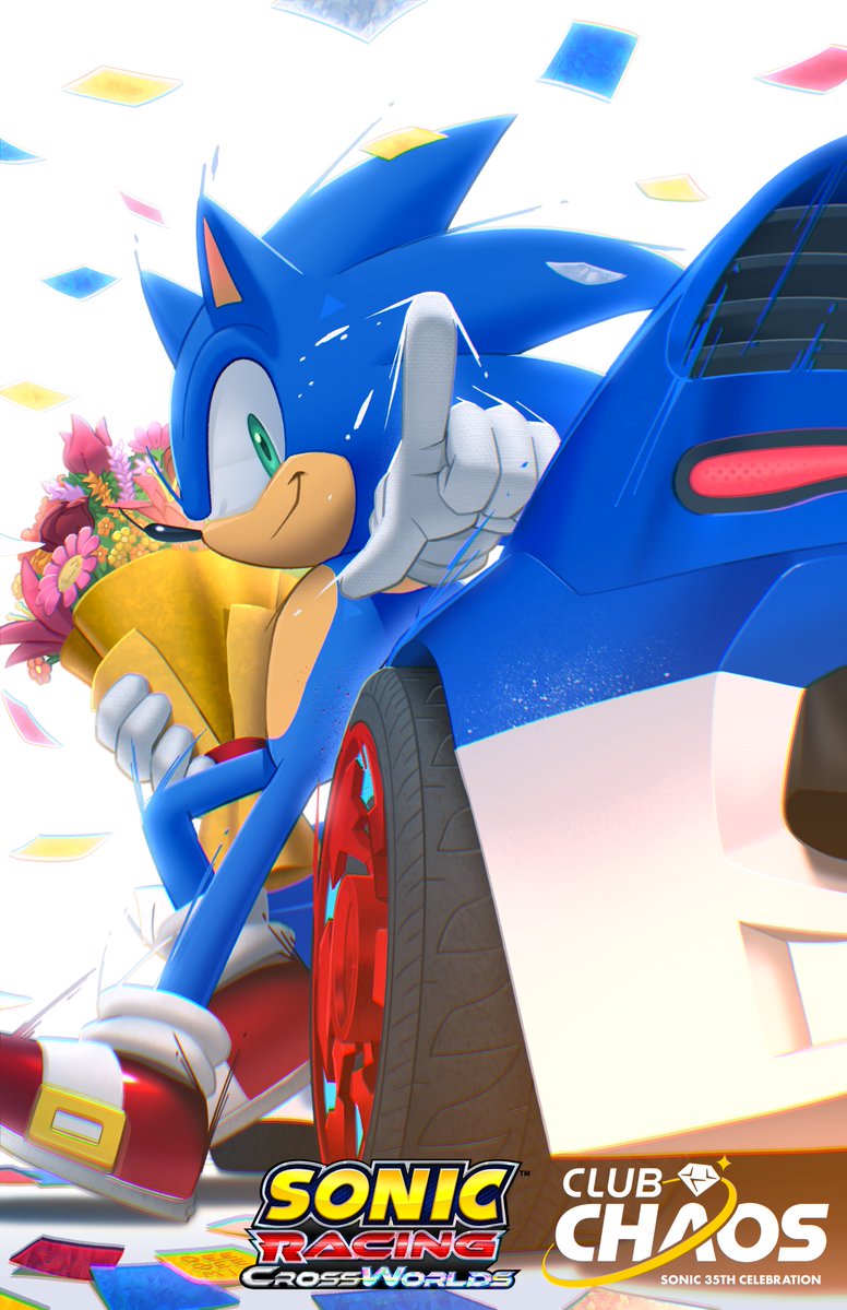 RaceCrossWorlds's tweet photo. Thank you so much for tuning into our Sonic 35th Celebration and CrossWorlds Championship yesterday! You are the World Champions of our heart.
🎨: @deegeemin https://t.co/MYJQgi1wDn