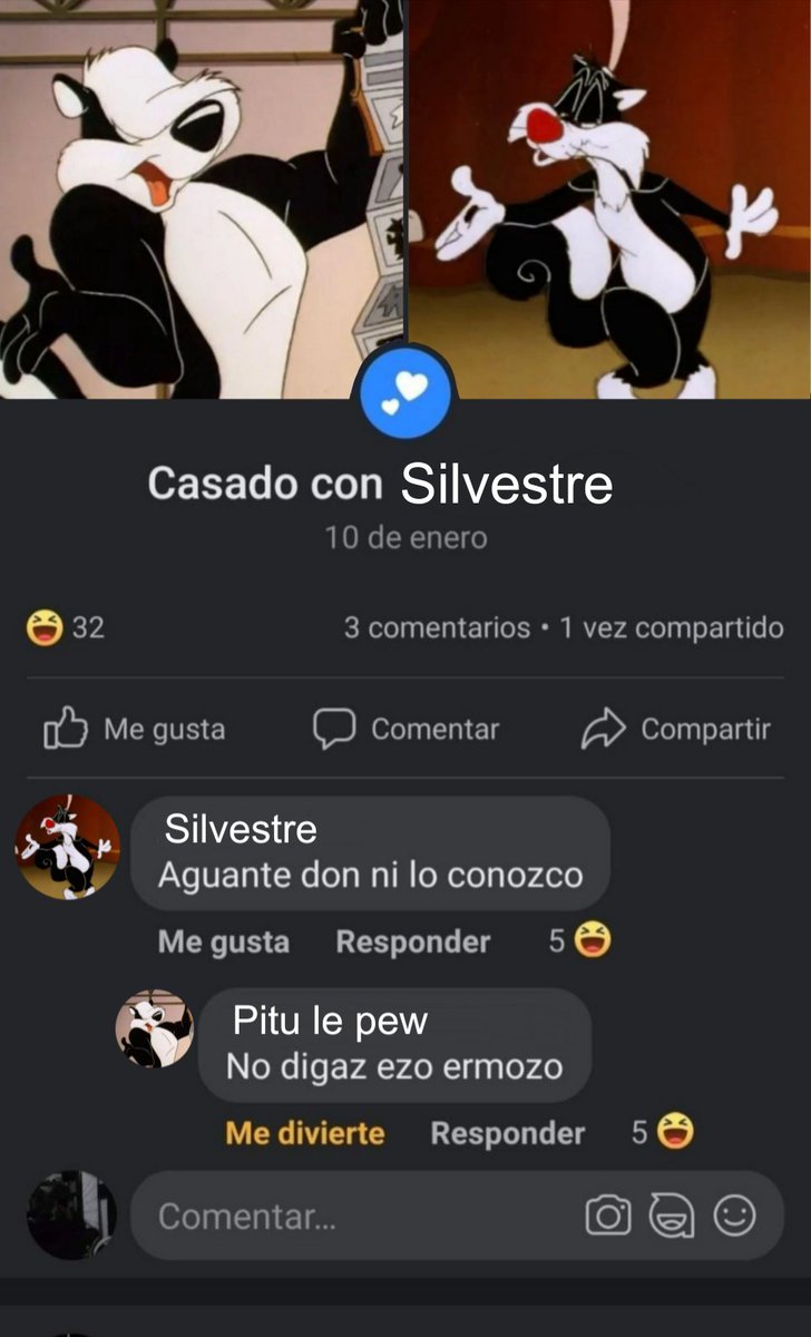 RosaToons's tweet photo. Hice unos memes de Silvestre y los dos zorrillos
#looneytunes #pevester #Pituvester https://t.co/0y9ueFScRQ