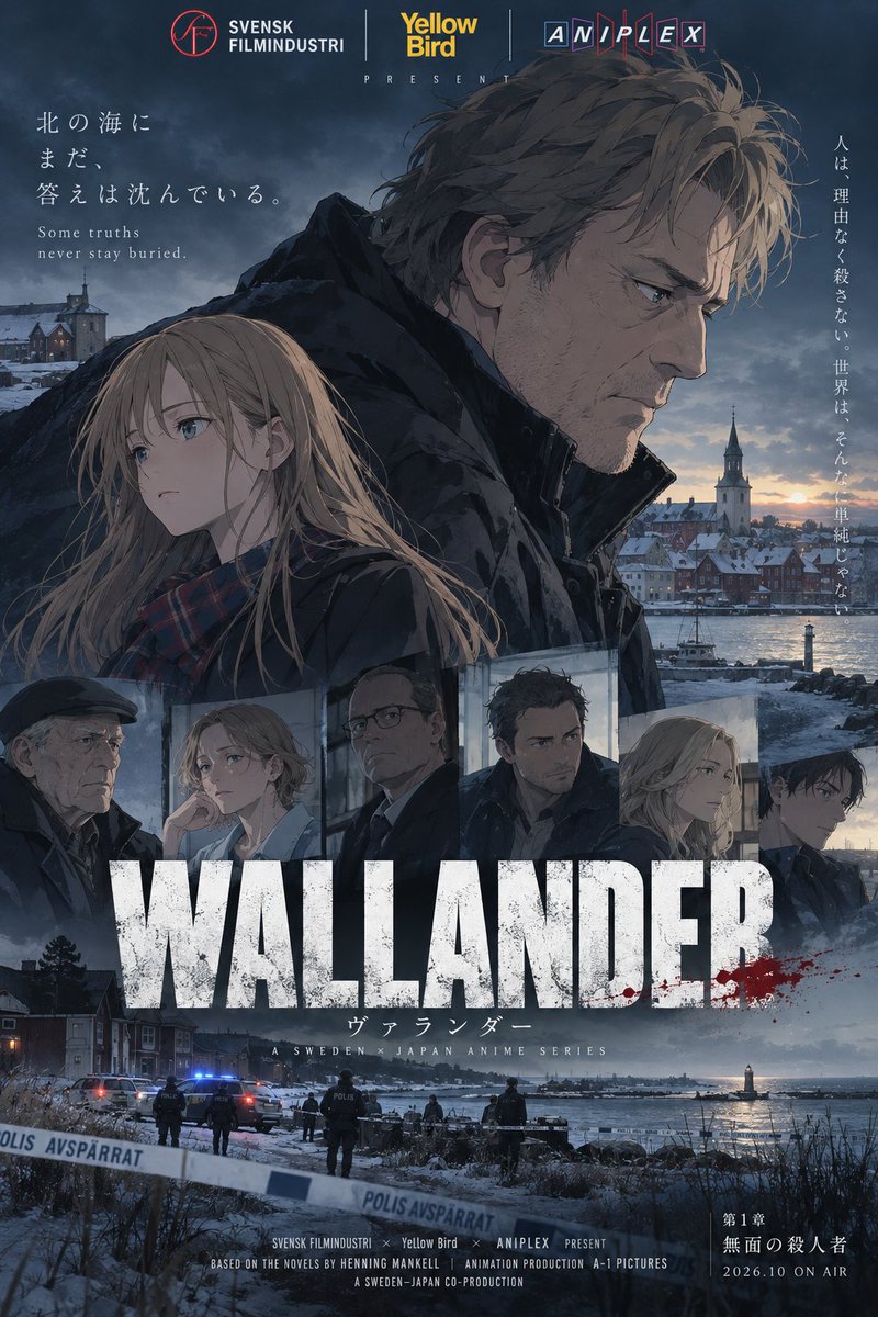 aPrecureFaninTW's tweet photo. aniplex adapted #wallander https://t.co/bAOMzNsTCw