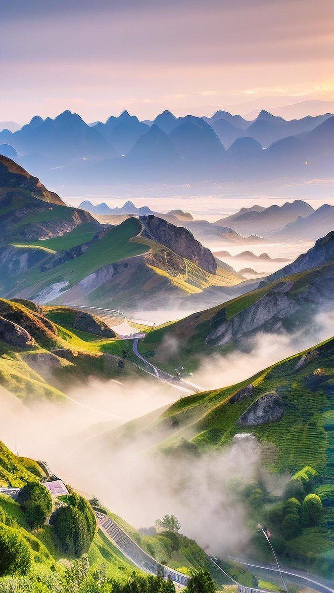 drobudshere's tweet photo. Fog sliding slowly down the highland slopes https://t.co/O3fTUzwCBU