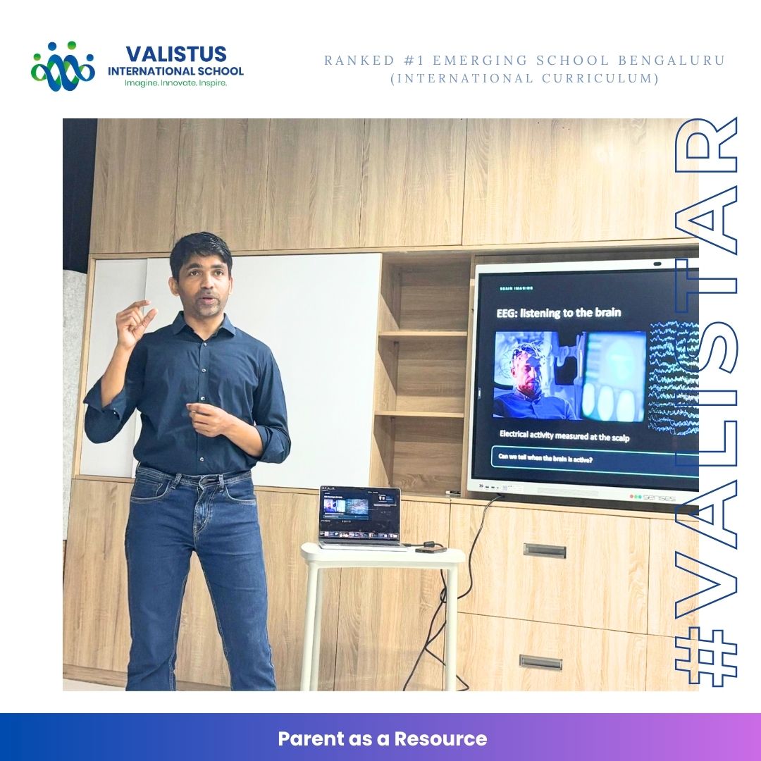 valistusschool's tweet photo. π§ π¬ Our A Levels 1 learners explored brain imaging with Dr. Suresh Joel, discovering how MRI, AI and machine learning help doctors understand neurological conditions and advance healthcare! β¨
#SchoolsInBangalore #VALISTAR #Cambridgeschool #IBLearners #Neuroscience https://t.co/NWty72GkBM