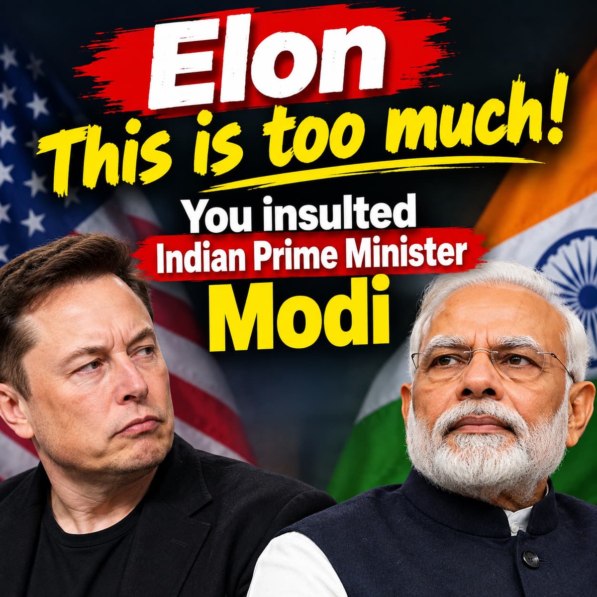 bhaskmarapelli's tweet photo. @elonmusk Addressing Mukesh Ambani as "Prime Minister Ambani" and referring to him as the "real boss of India." This is disrespectful to India's democratically elected prime minister, Shri Narendra Modi. https://t.co/EGKPj0Tc6j