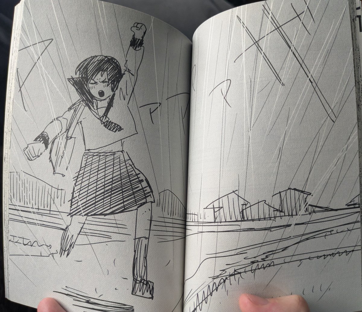 flyingturtle_kk's tweet photo. @miggyzdraw Here you go. The spread where they're laughing together isn't in the storyboard  but you can see what was there instead in the tweet below https://t.co/TsAxVHydl3