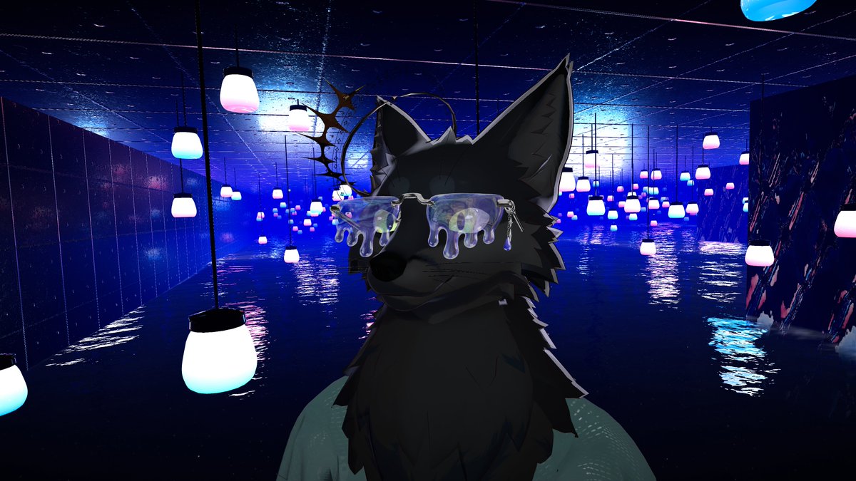 sigravit_vrc's tweet photo. 来玲（Rairei）くんの自分のオリジナル感出したくて
もふもふの毛色を替えて
アクセサリーとかいろいろつけてみた！
きれいにできて満足。 https://t.co/NGCUaHuk49