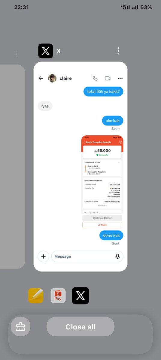 abelberbinar's tweet photo. hell nah got scam for 2nd this month :) 😞😞😞 guys be careful sama acc ini, dia waktu itu bikin twit os torriden dan aku udh tf uang fullpay. hari ini aku cek acc aku udh di block dan dia ganti usn. semoga kualat ya kak nipu2 orang🤗 https://t.co/zt5Dyrupj0