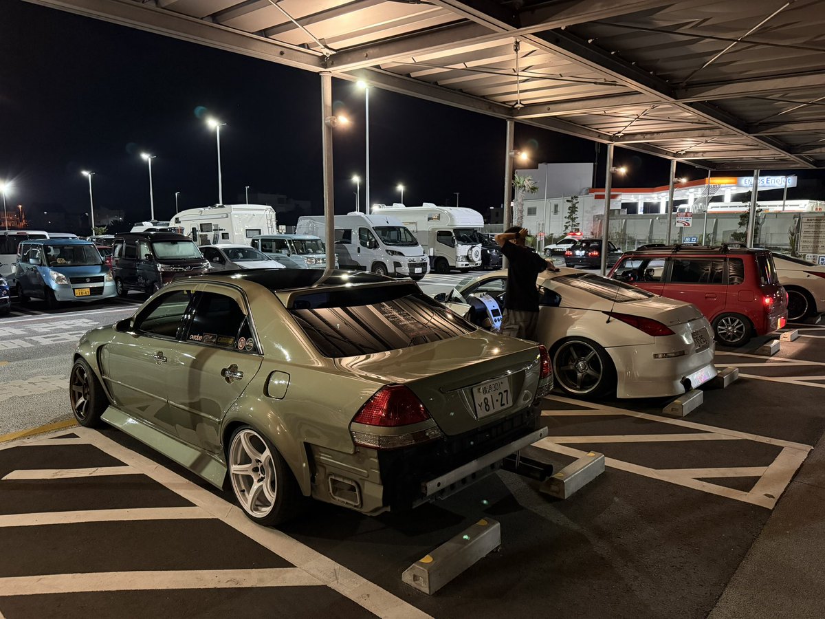 camtastic_JZX's tweet photo. @BOOWYLOVE2 はい、参加していました。「Yナンバー」の車の一員でした。あそこに行くのは初めてでしたが、他のJZX乗りの方々にお会いできて本当に嬉しかったです。あなたの車、めちゃくちゃカッコいいですね！ https://t.co/7qL9x9i7TM
