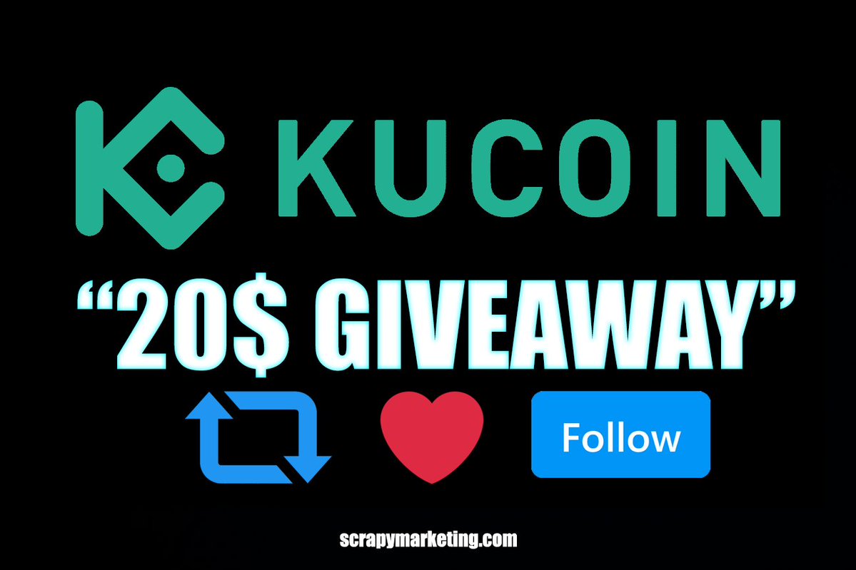 ScrapyCoCoTV's tweet photo. 🔥20$ $USDT CRYPTO GIVEAWAY 🔥

To Enter:
✅Retweet &amp; Like
✅Follow @kucoincom @ScrapyCoCoTV 
✅Tag 2 Friend

Ends 48 hours! https://t.co/llmLAS6OtO