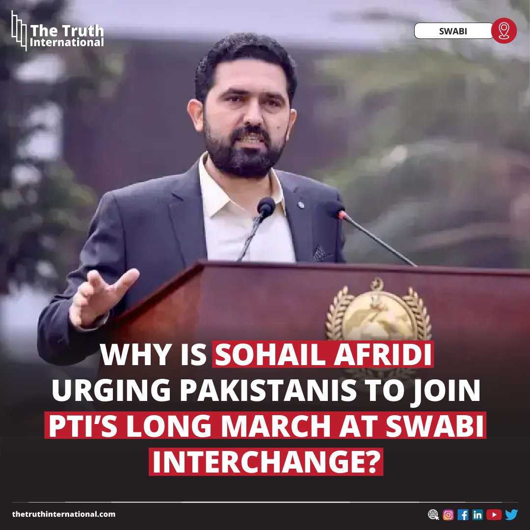 ttimagazine's tweet photo. Why Is Sohail Afridi Urging Pakistanis to Join PTI’s Long March at Swabi Interchange?

FOR FULL STORY: https://t.co/JOz2K5Meu7

#SohailAfridi #Pakistanis #Join #PTI #LongMarch  #SwabiInterchange #TTI https://t.co/cSdn4jzneU