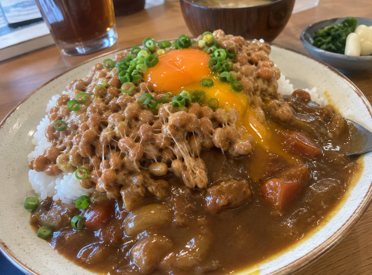 4309qwerty's tweet photo. 1億円もらえるが、一生 カレーに納豆をトッピングしてはいけない。

あなたならどうする？ https://t.co/1huROiOEwd