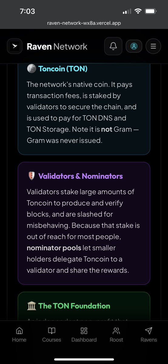 EMMYCRYPTOoc's tweet photo. TON Ecosystem & Telegram Integration
@RavenNetworkHQ @Dev_Mustee @Cryptoceleb1
#CourseModule 6 https://t.co/tzrKTqKMfG