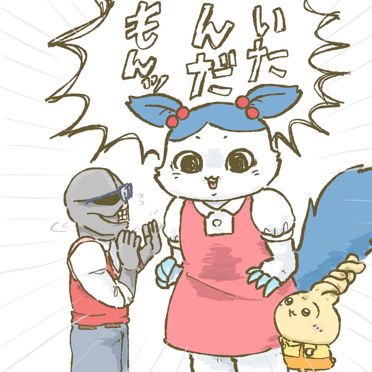 k53FcE8tWJ18740's tweet photo. ハチワレ×メイ
#ちいかわファンアート https://t.co/7QNKgSNW45