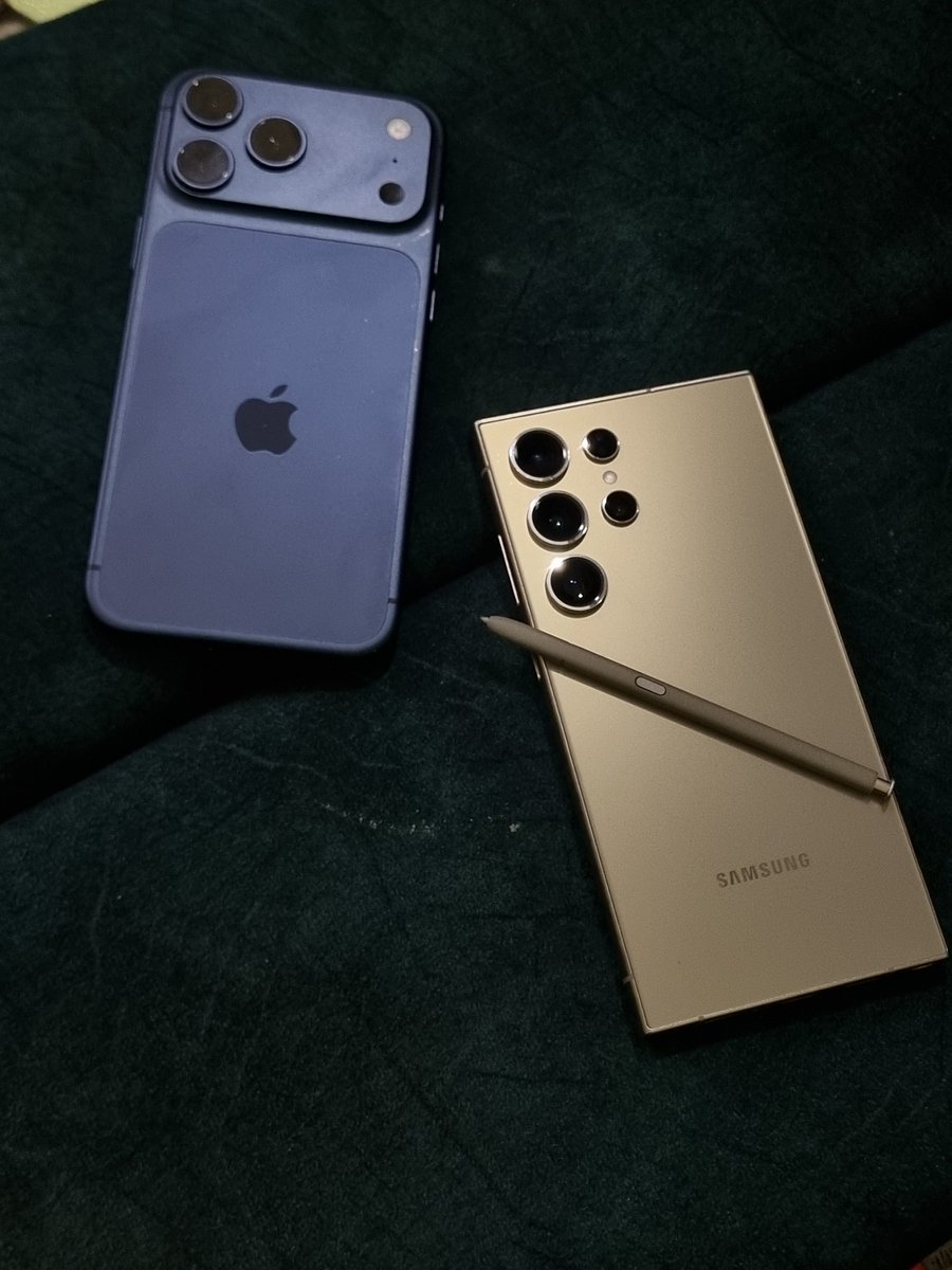 iam_s_ibrahim's tweet photo. It's wild how a 2.5-year-old Galaxy S24 Ultra totally outshines the latest iPhone design.
There will never be anything quite like the S24 Ultra.
Please Samsung bring back the boxy design in ultra with Spen and let the Pro version be rounded ! https://t.co/R9LFrMewCz