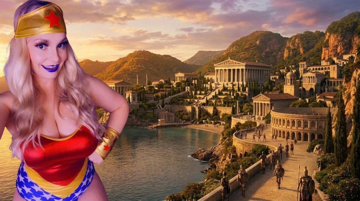 LanaBackwardsxx's tweet photo. Themyscira last October… tell me, would you risk everything for a night with a goddess? 💋⚔️🌅

#WonderWoman #Cosplay #HalloweenThrowback https://t.co/uFbrXELsJv