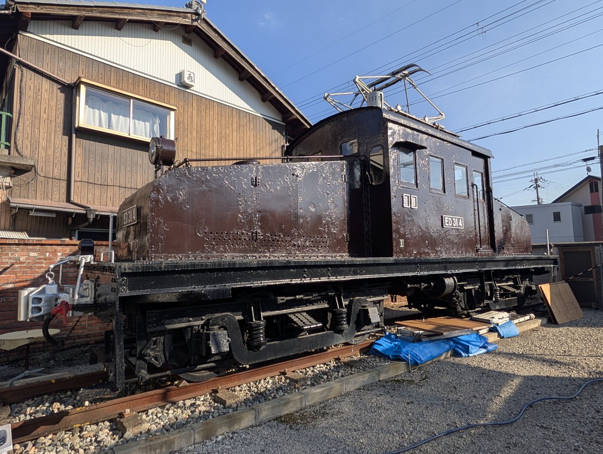 ED314PJ's tweet photo. いよいよ明日は「ガチャフェス2026」です。ただ今、絶賛準備中。八日市幼稚園園児（3〜5歳児）による「ぬり絵」展示の他、機関車運転席等の公開も実施します。皆様、ぜひぜひお越し下さいませ。
#ガチャフェス2026 #近江鉄道 #ED314 https://t.co/MJaLTxGEpv