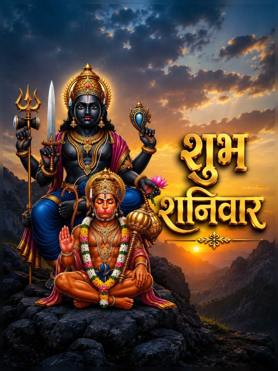 guptaharish16's tweet photo. @Sanatnipriyan1 ЁЯЩП рд╢реБрдн рд╢рдирд┐рд╡рд╛рд░ред
рд╢рдирд┐рджреЗрд╡ рдорд╣рд╛рд░рд╛рдЬ рдФрд░ рдмрдЬрд░рдВрдЧрдмрд▓реА рдХреА рдХреГрдкрд╛ рдЖрдк рдФрд░ рдЖрдкрдХреЗ рдкрд░рд┐рд╡рд╛рд░ рдкрд░ рд╕рджреИрд╡ рдмрдиреА рд░рд╣реЗред
ЁЯХЙя╕П рдЬрдп рд╢рдирд┐рджреЗрд╡ ЁЯЪйЁЯЪй
ЁЯХЙ рдЬрдп рд╣рдиреБрдорд╛рдиЁЯЪйЁЯЪй
#ShubhShanivar #JaiShaniDev #JaiHanuman
ЁЯЩП https://t.co/qCjCCGD2YJ