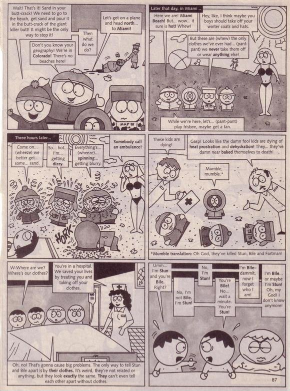 Marteenington's tweet photo. 1998 comic parodying (the first two seasons of) south park (1/2) https://t.co/T0idqBgvZG