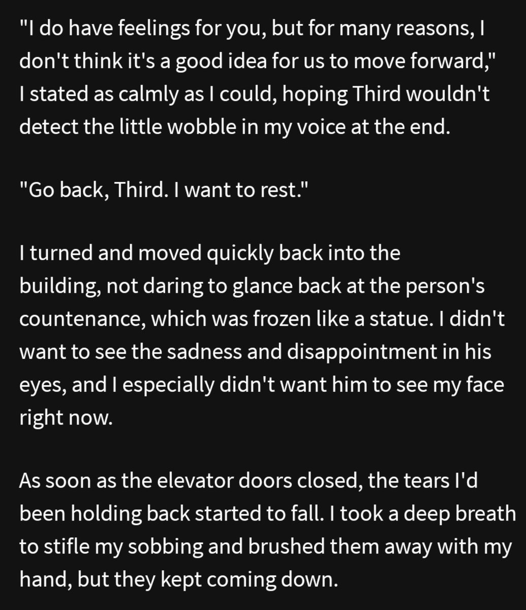 auausavedme's tweet photo. [NOVEL SPOILER‼️]

This scene is gonna HURT :(((

- The management and fandoms in chaos
- Wan is forced to withdraw from the series
- He rejects Third just so he wouldn't risk his career any further 💔

Stop ThirdWan's suffering, double it and give it to Nine and Sunny instead 😭 https://t.co/meqNeWAK8P