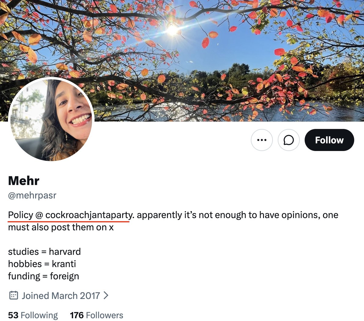 VijayGajeraO's tweet photo. CJP's policy head runs her Twitter account from the USA.

She was in the USA too!

CJP is the face of the US deep state. https://t.co/xHDDgVJA1b