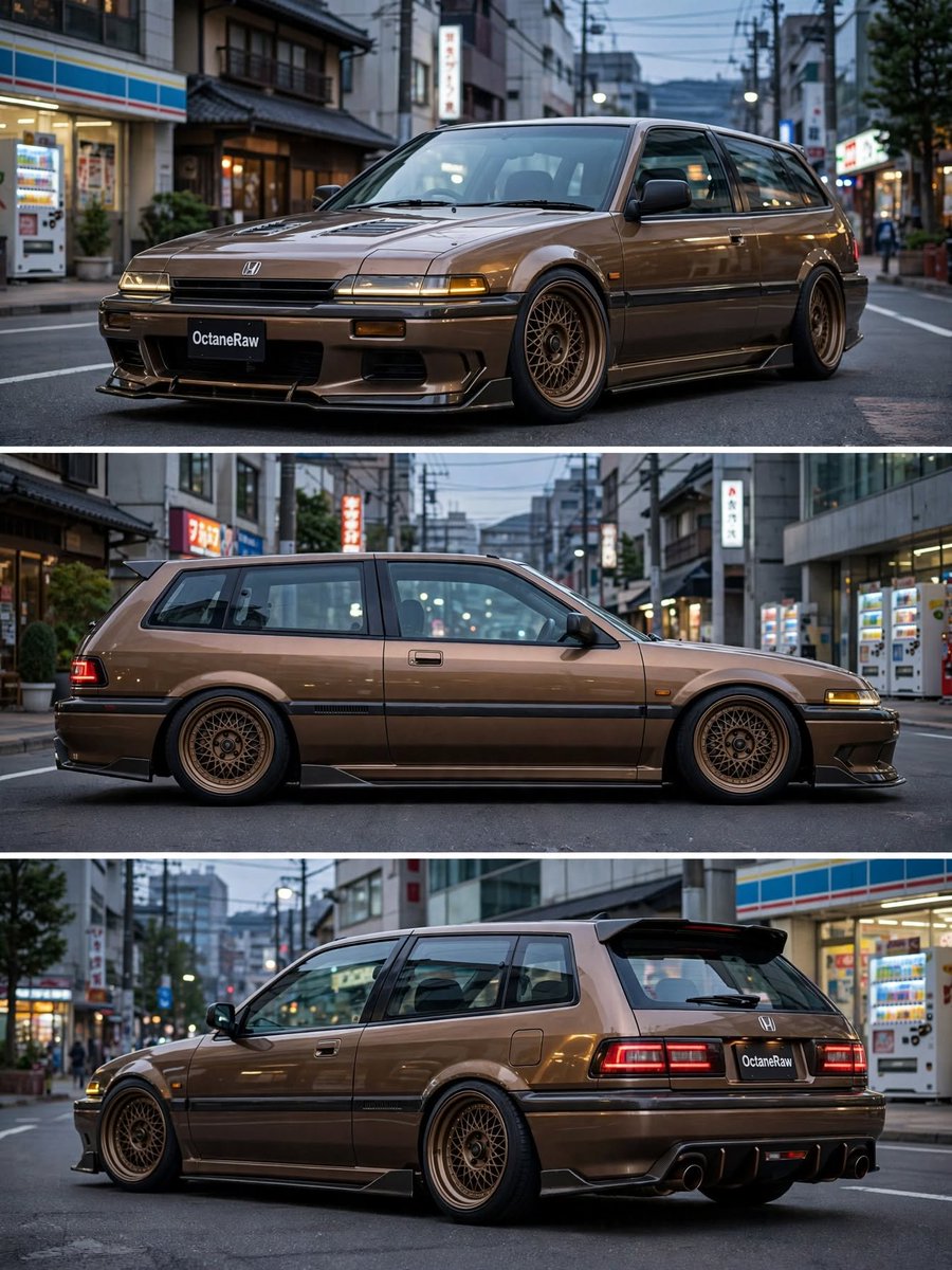 OctaneRaw's tweet photo. Vintage lines meeting modern fitment. The ultimate daily driver fantasy. 😍
EF Civic wagon - concept 🤎 https://t.co/tB4qtIlmWq