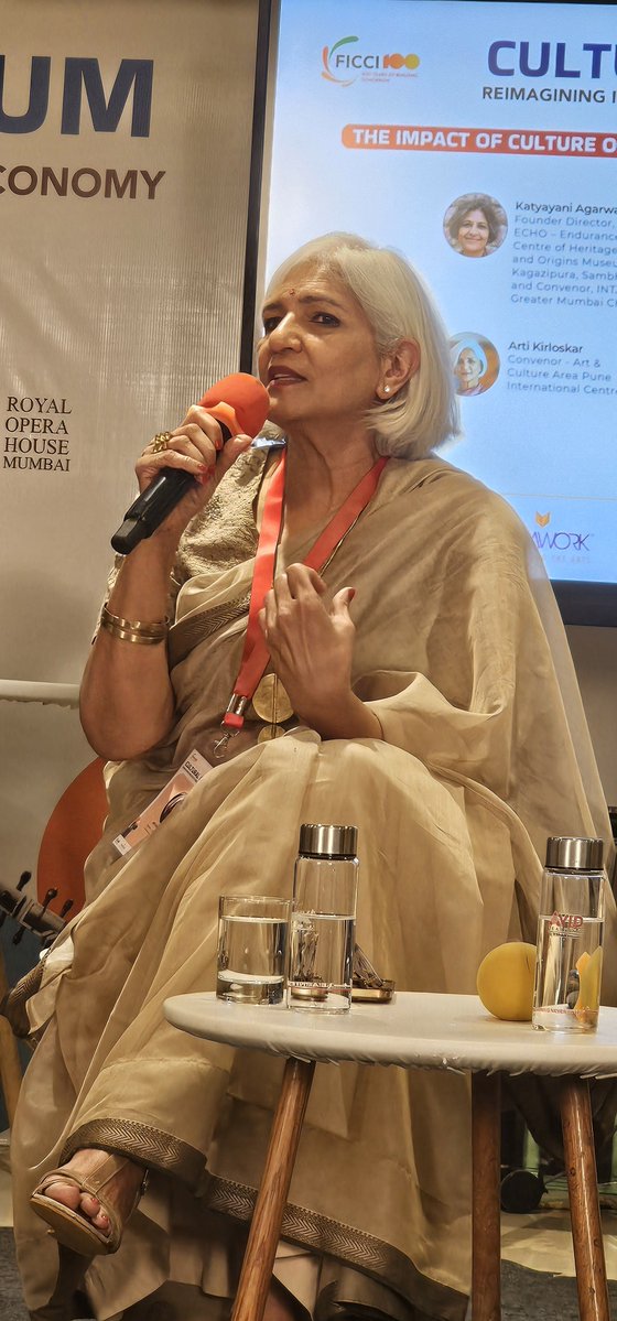 SanjoyRoyTWA's tweet photo. Policies cannot be frozen, it must evolve through discussion with key stakeholders. Arti Kirloskar speaks #CulturalContinuum by @ficci_india & @AvidLearning @asadlalljee https://t.co/f76xUq2CGQ
