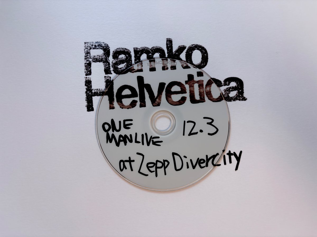 lilbeshramko's tweet photo. 12.3
ONEMAN LIVE
"Ramko Helvetica"
at Zepp Divercity

一次抽選受付
https://t.co/8FpADdQmMS https://t.co/h2ECfROEXA