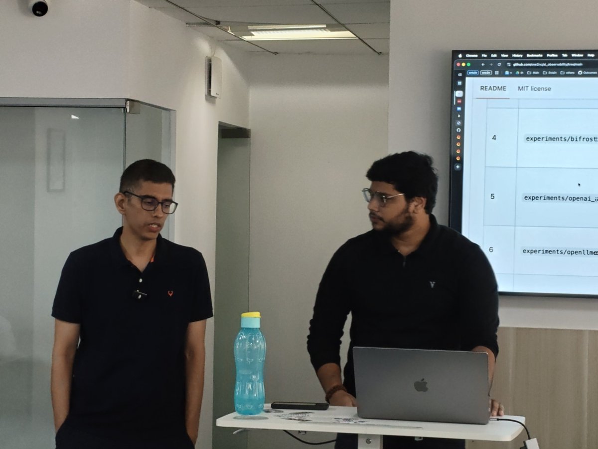 One2NC's tweet photo. We are a full house today for our AI Observability Workshop!

Saturday morning kicks off by learning how to instrument applications across RAG to Agentic Workflows , the gotchas and so much more! https://t.co/ShigoraVqZ