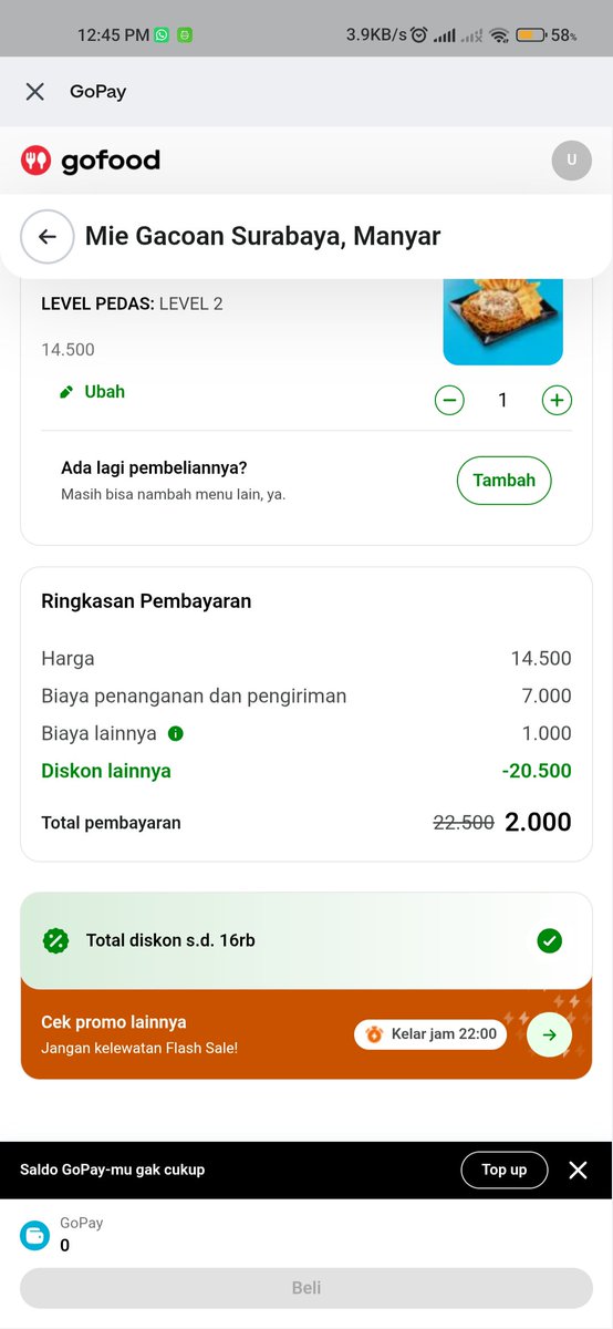 nvenviro's tweet photo. 🚨🚨🚨GACOAN DUAREBU, JAJANNYA LEWAT APK GOPAY YAHHH BURU COBAINN!!!🚨🚨🚨

mutsku orang sby hayu ah cobain maksi gacoan duarebu😆 https://t.co/KfJMYHLRZ8