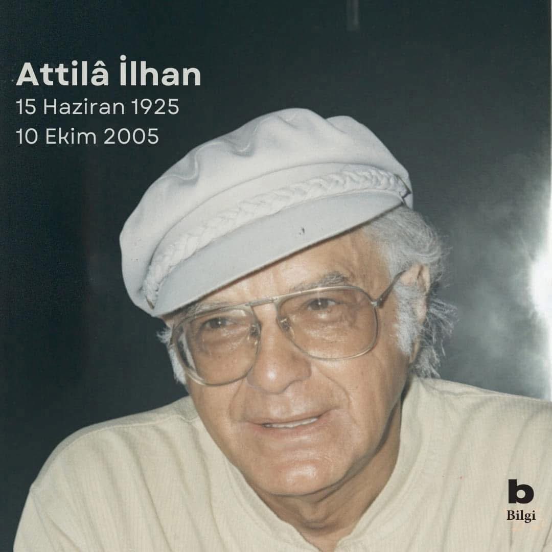anilyesiil's tweet photo. ''o sözler ki 
kalbimizin üstünde 
dolu bir tabanca gibi 
ölüp ölesiye taşırız 
o sözler ki 
bir kere çıkmıştır ağzımızdan 
uğrunda asılırız...''

Edebiyatın usta kalemi, şiirleri dilden dile dolaşan #Attilâİlhan ’ı saygıyla anıyorum. https://t.co/jK8ikXSap6