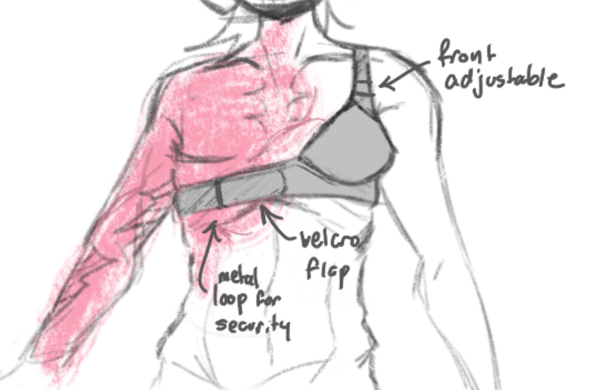 AsphodelV's tweet photo. subspace single mastectomy hc + also my general idea of what his torso looks like . i love you subspace phighting im sorry you keep getting tortured. https://t.co/Kfjib9chIS