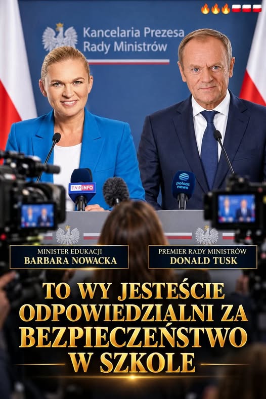 Wierny_Polsce's tweet photo. Tusk z Nowacką -winni za bezpieczeństwo w szkole. https://t.co/OBrNC1Zu6D