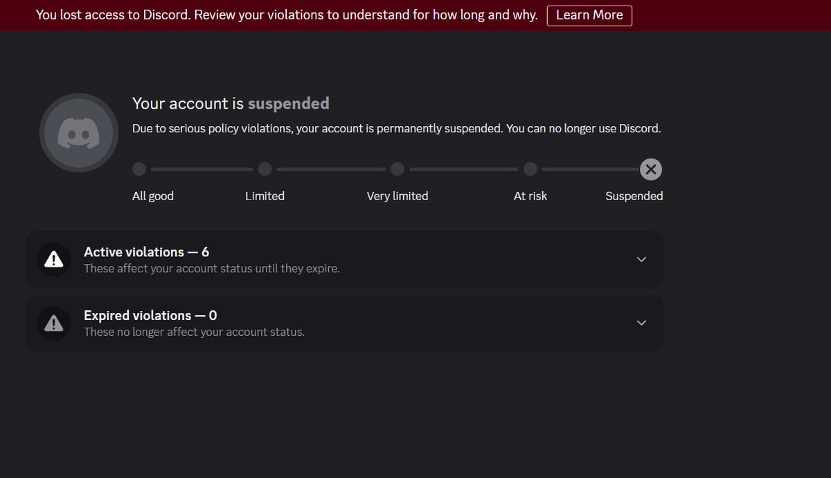nothteynai's tweet photo. @discord_support Hello Discord Support, my account was falsely flagged for spam. I am not spamming; I’ve been working countless hours on an important project. I also lost access to the email linked to my account. Please review my account and help restore access.
@discord_support

@discord https://t.co/uFAFSnSQ4R