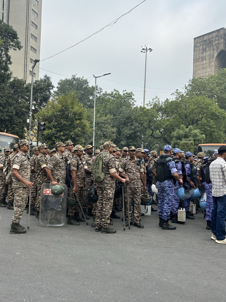 Jha_Swarnaa's tweet photo. Delhi Jantar mantar 
7:40 AM 
#Delhiprotest #CJP #Protest https://t.co/fuboiheo8K