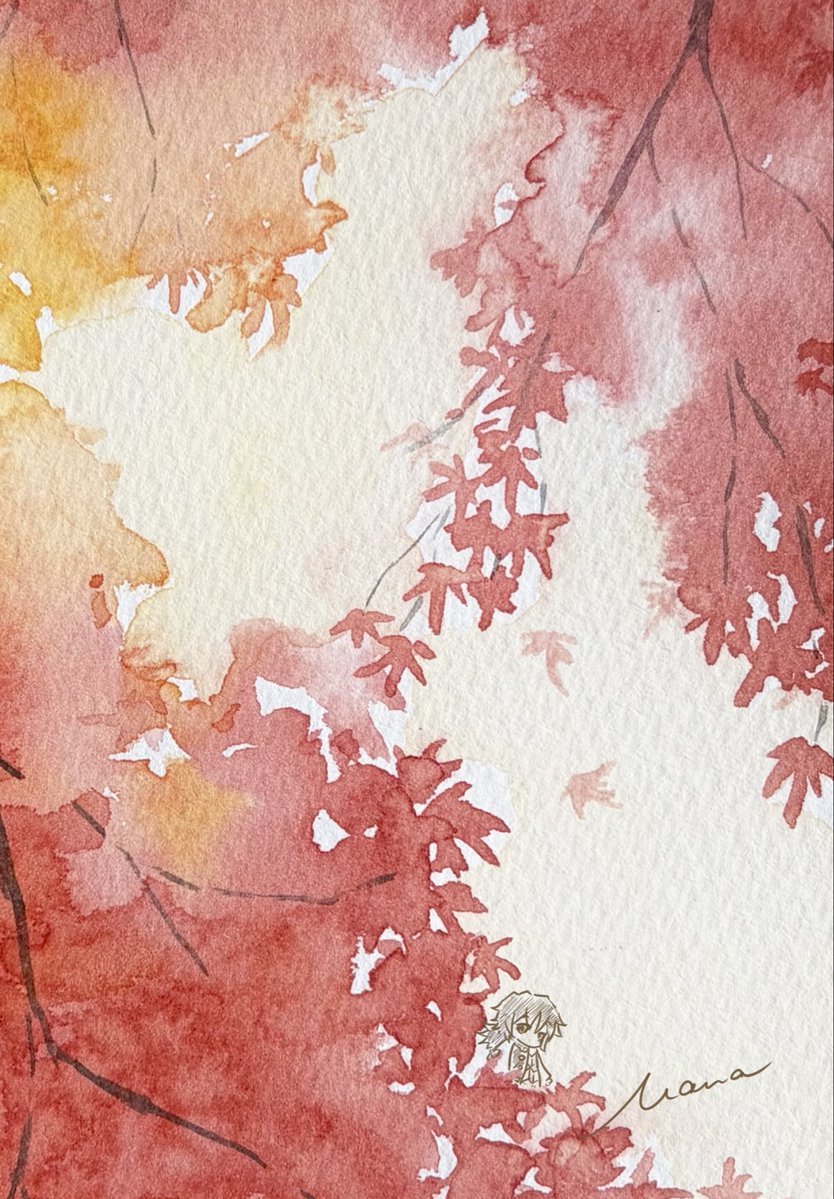 mana_fp119's tweet photo. ちょっと早いかもだけど
紅葉描きました🍁
ちっちゃくぎゅちゃんいます https://t.co/err82rZBoG