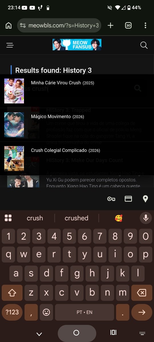 icaros2ravi's tweet photo. @cuscuzinhos Se for BL pesquisa meow Fansub no Google e na página aperta todos e vai na lupa e pesquisa o nome.

Se for série ou filme do ocidente... Americano ou nacional... Aí pesquisa aero page na play story... Ou sei lá ksksk aplicativos de série e filmes. 

Anúncios... Paciência. Ou paga https://t.co/gjqsinI16J