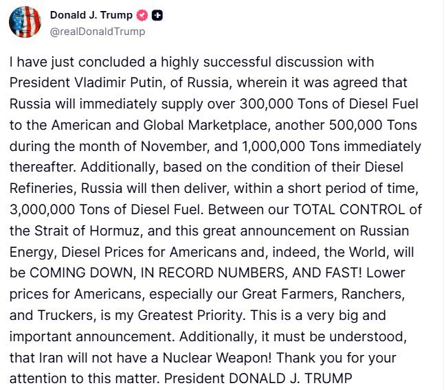 MajorPoonia's tweet photo. “We will sanction you/any country for buying Russian oil.”- USA
Now the USA is buying Russian oil. 
Crazy, wow🤩!
So USA exempts the USA from USA-imposed sanctions on buying Russian oil, based on the needs of the USA, as understood by the USA. https://t.co/ozl775QQK4