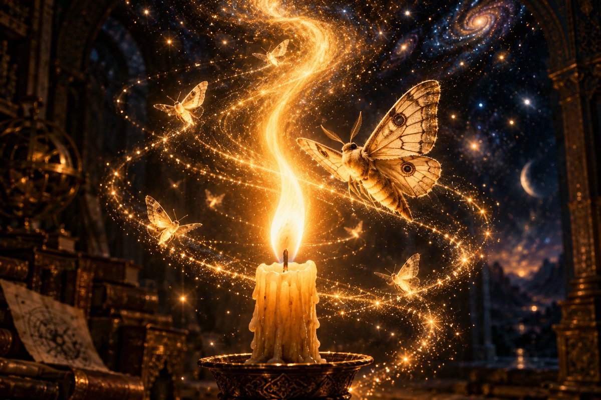 KurulusE's tweet photo. The intellect is a moth; the Divine Beloved, a candle. The moth cannot resist circling the flame, whatever the cost. So the true human never stops seeking God—knowing that a god the mind could fully contain would not be God. To be human is to circle the Light. — #Rumi https://t.co/bFlYhT5ZGK