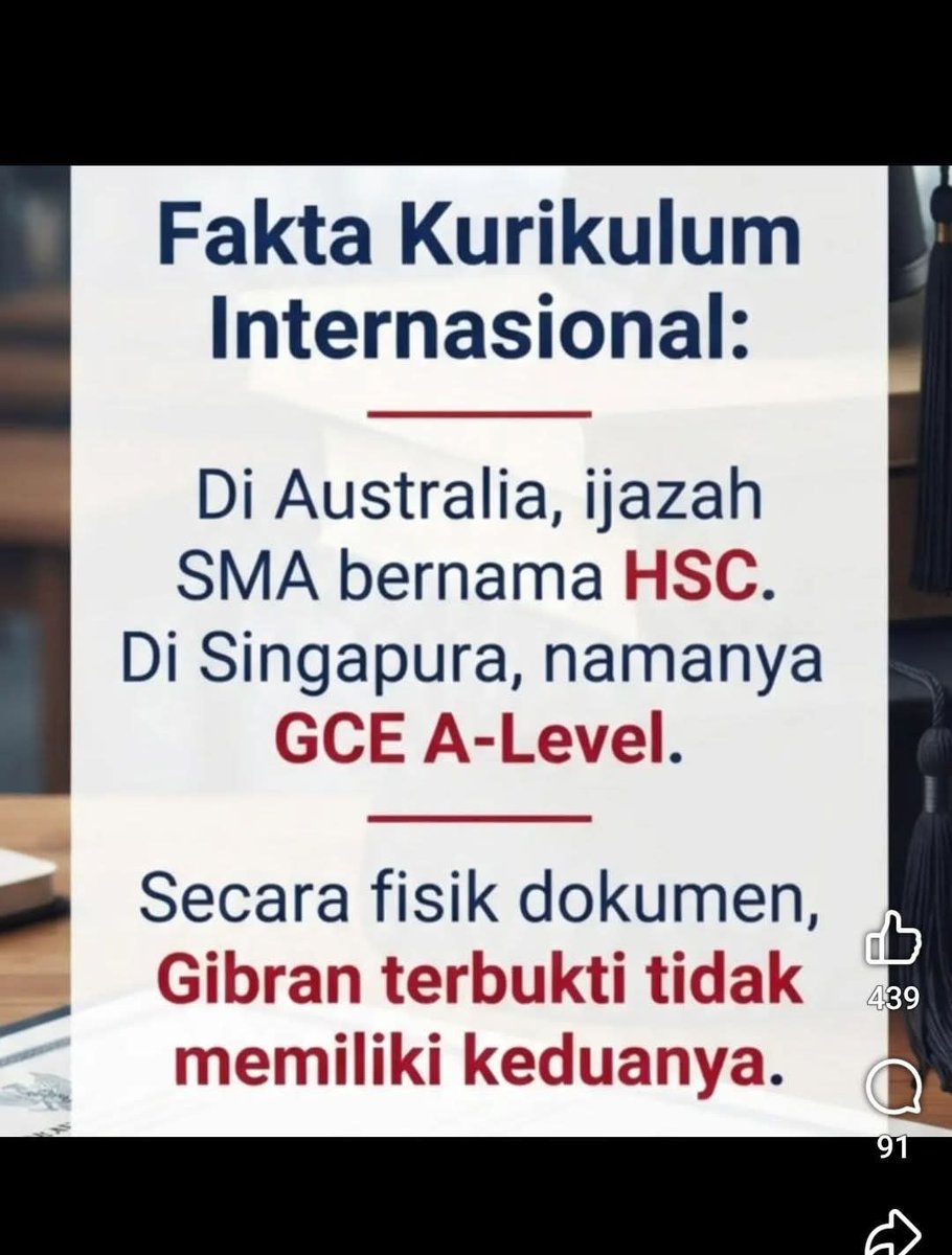 PngAdilnR4kyt's tweet photo. GIBRAN TIDAK LAYAK JADI WAPRES INDONESIA KARENA CACAT ADMINISTRATIF DAN CACAT MANIPULATIF...

GIBRAN TELAH MEMBOHONGI SELURUH RAKYAT INDONESIA DENGAN STATUS PENDIDIKANNYA YANG MANIPULATIF....‼️

#TurunkanWapresIlegal
#TurunkanWapresIlegal
🆘🆗 https://t.co/BX0r1bupSu