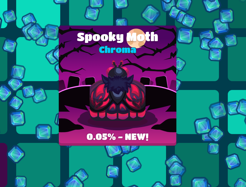 Flawlessship's tweet photo. I GOT 2 SPOOKY MOTHS IN THE SAME PACK https://t.co/1xxNQHST0j