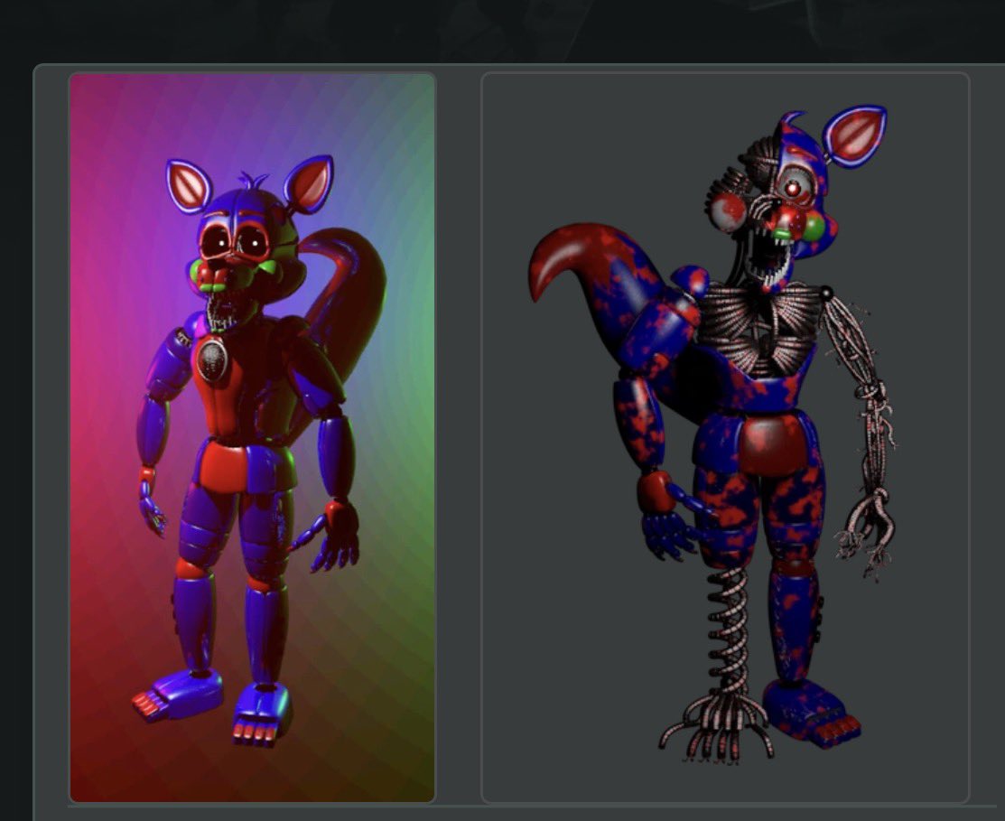slipsterNSFW's tweet photo. People always think it’s funtime zero gaming, it’s not, 😂
It’s a franchise of five nights at Bradly’s of Game creator name Fredinator 

Zero: Five Nights At Bradly’s 

Gender Pronouns: female 
Eye color: red
Condition: pristine
Species: Fox https://t.co/0ioaHmp9fu