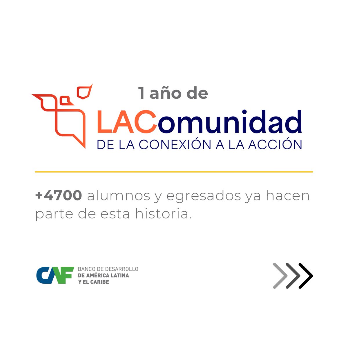 AgendaCAF's tweet photo. 💬 Un año también se mide en historias.

✍🏾 En este primer aniversario de #LAComunidad, hacemos una pausa para escuchar a quienes dan vida a este espacio: alumnos y egresados de los programas formativos de CAF.

Estas son algunas de las voces que han marcado este primer año. Y tú, ¿qué historia, conexión o aprendizaje te ha dejado #LAComunidad? Te leemos en los comentarios.

LAComunidad: un año conectando a la acción.
https://t.co/OKWZt0qRfX
